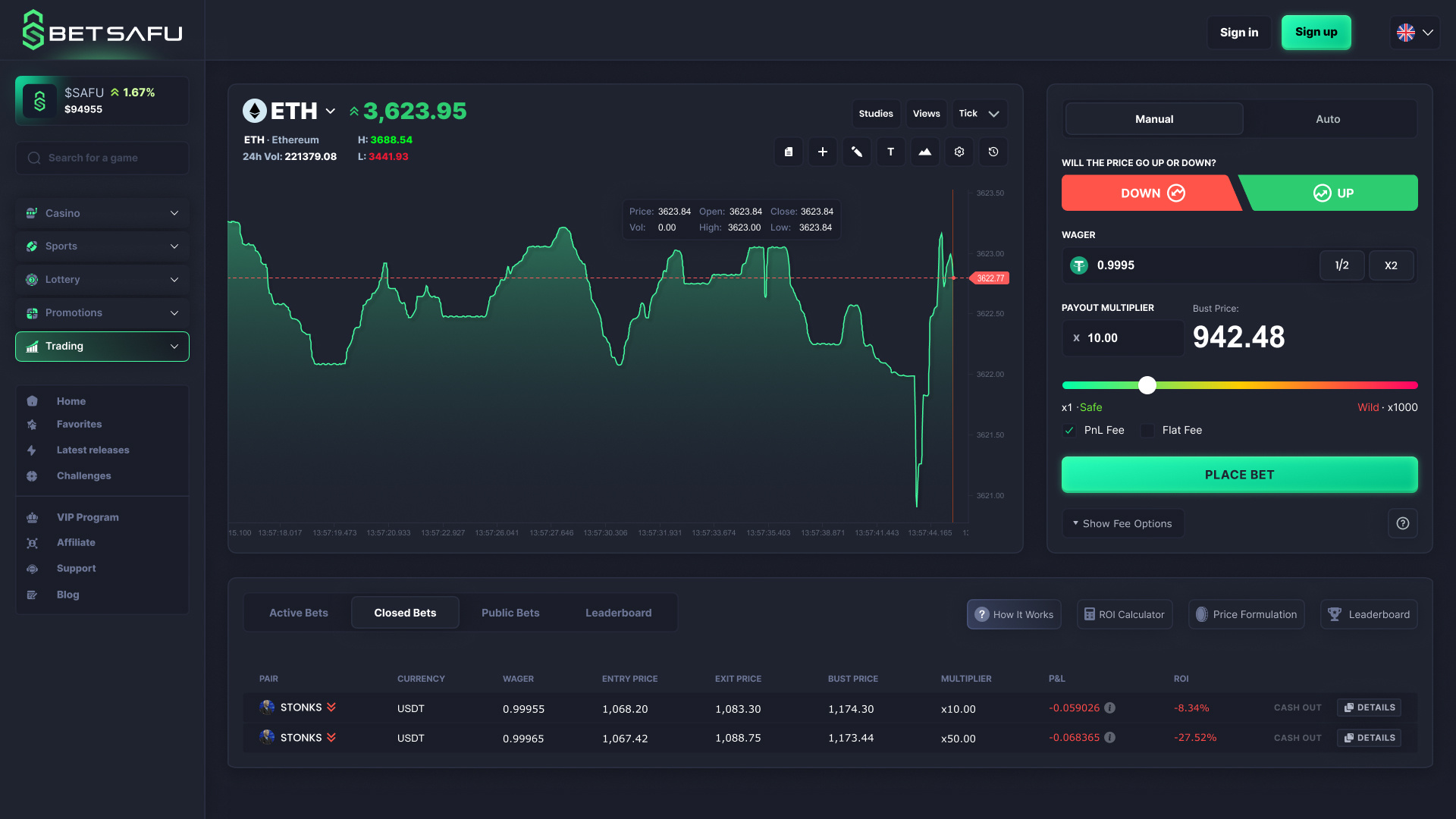 Krypto Trading Dashboard